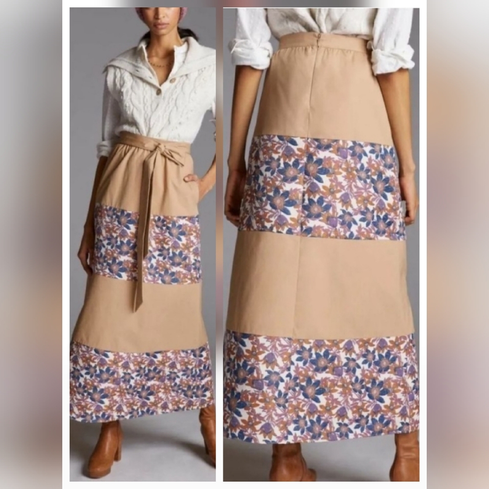 Anthropologie X Sachin & Babi Jacquard Maxi Skirt